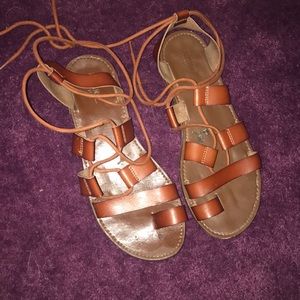 Lace up sandals